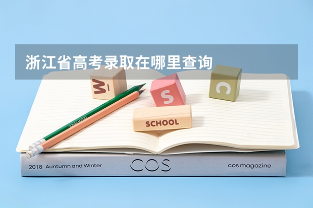 浙江省高考录取在哪里查询
