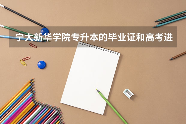 宁大新华学院专升本的毕业证和高考进去的毕业证一样吗？