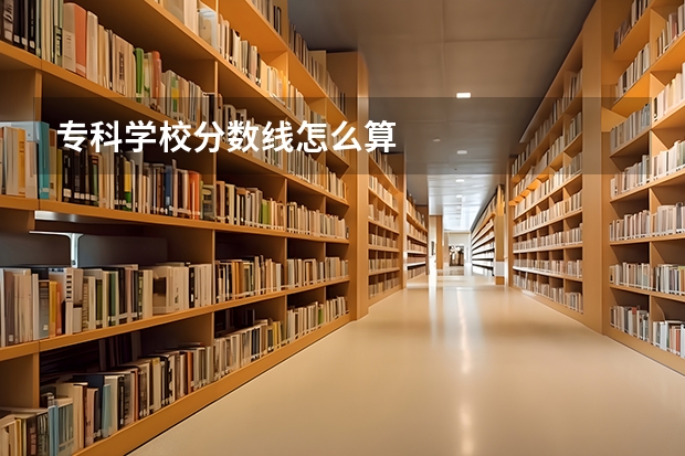 专科学校分数线怎么算