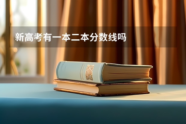 新高考有一本二本分数线吗