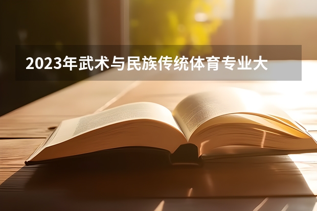2023年武术与民族传统体育专业大学排行榜(前十名大学名单一览)