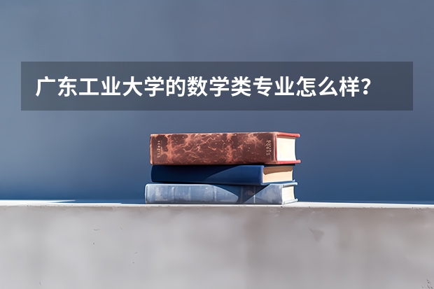 广东工业大学的数学类专业怎么样？