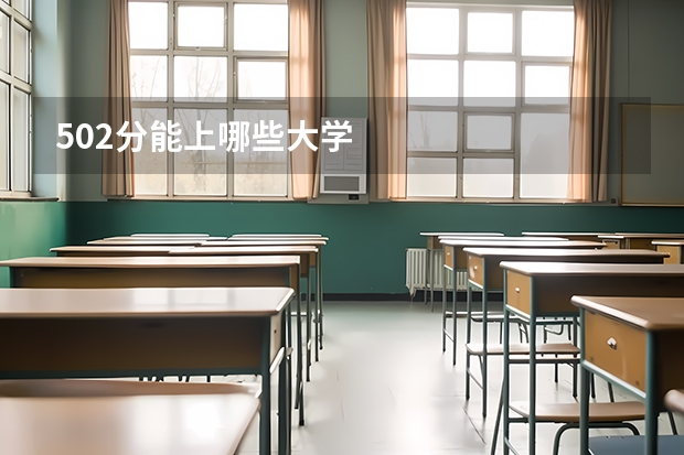 502分能上哪些大学