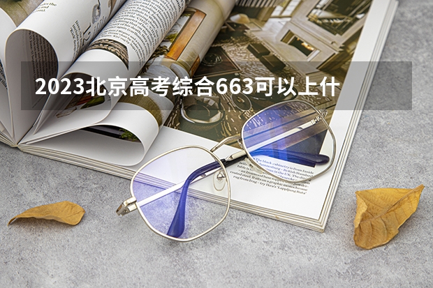 2023北京高考综合663可以上什么大学